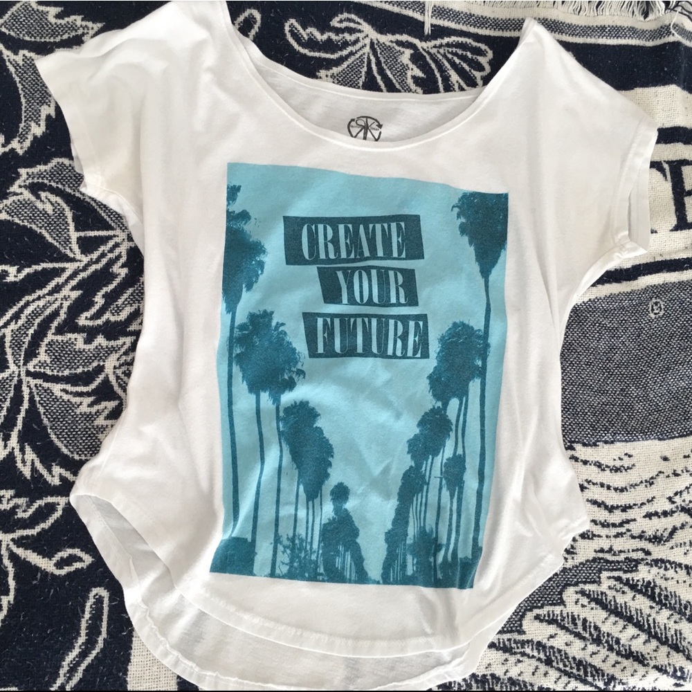 White create your future tee